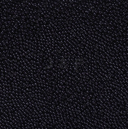 Black 11/0 Round Glass Seed Beads, Opaque Jewelry Supplies, Beading Fgb Craft Beads