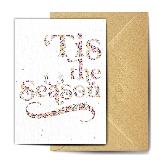 Tis The Season To Be Dotty Plantable Christmas Card