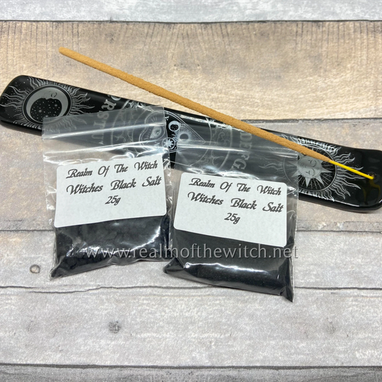 Genuine Witches Black Salt For Banishing | Protection Hexing Unhexing Pagan Witch Rituals Spells Remove Bad Luck Hexes Jinxes