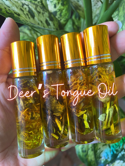 Deer's Tongue Conjure Anointing Ritual Oil Favorable Outcomes, Sales Job, Court Date, Sweet Talk Lover Mentalism Essential Oils