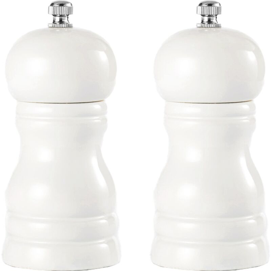 Solid wood pepper grinder manual pepper grinder seasoning bottle pepper pu paint pepper mill White
