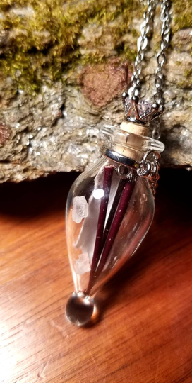 Ogham Charm, Irish Blackthorn With Celtic Sea Salt