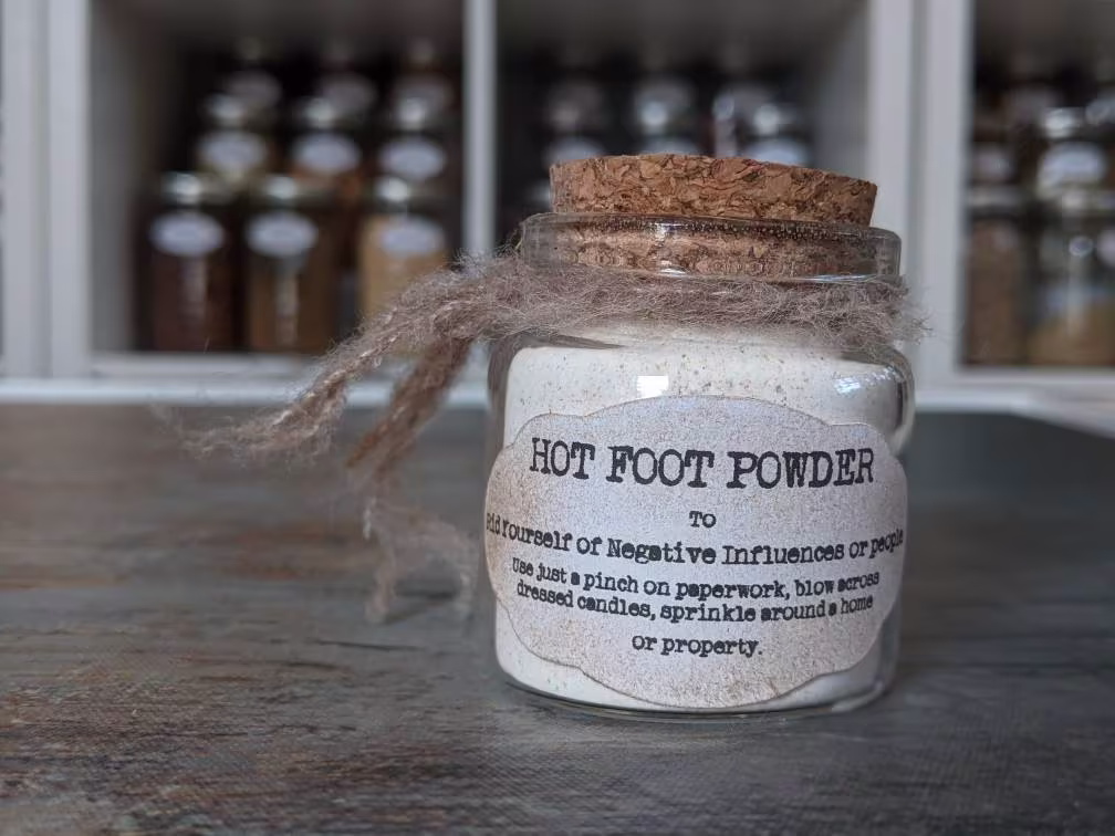 Hot Foot Powder, 0.5Oz. To 1.4Oz. For Witchcraft, Wicca, Pagan, Voodoo, Hoodoo, Voudun, Santeria & More