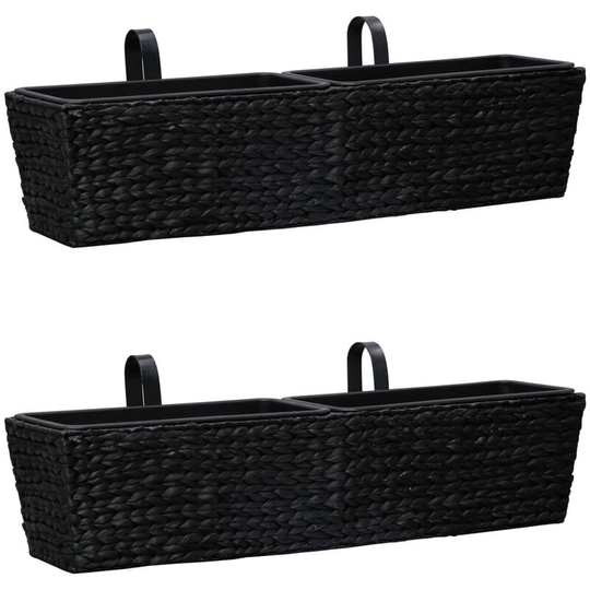 Asupermall - Garden Planters 2 pcs Water Hyacinth Black