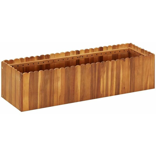 Garden Planter 100x30x25 cm Solid Acacia Wood