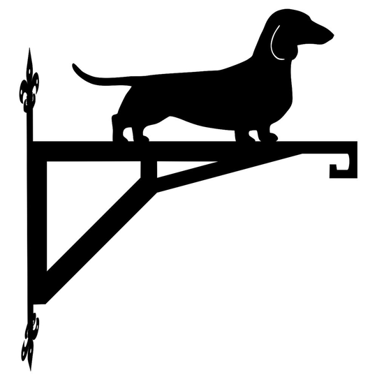 Dachshund Smooth Modern Contemporary Hanging Bracket
