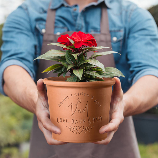 Personalised Handwritten Gardeners Pot