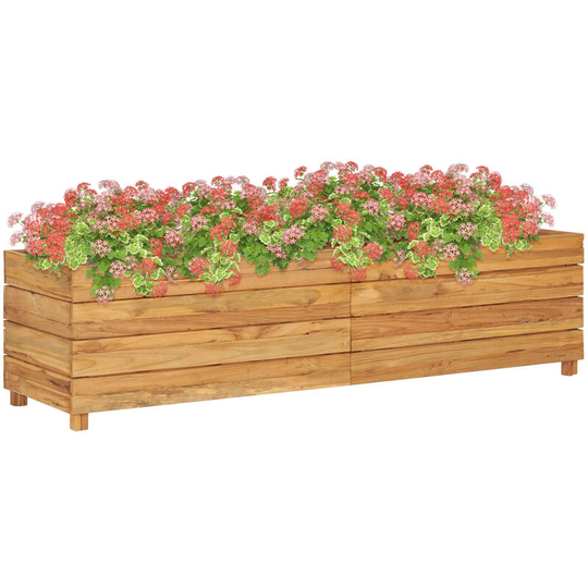 Vidaxl - Raised Bed 150x40x38 cm Recycled Teak and Steel Brown