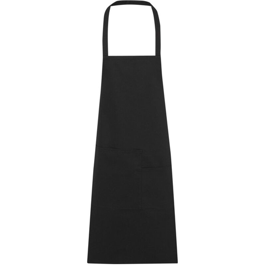 Seasons - Khana Cotton Full Apron (One Size) (Solid Black) - Solid Black