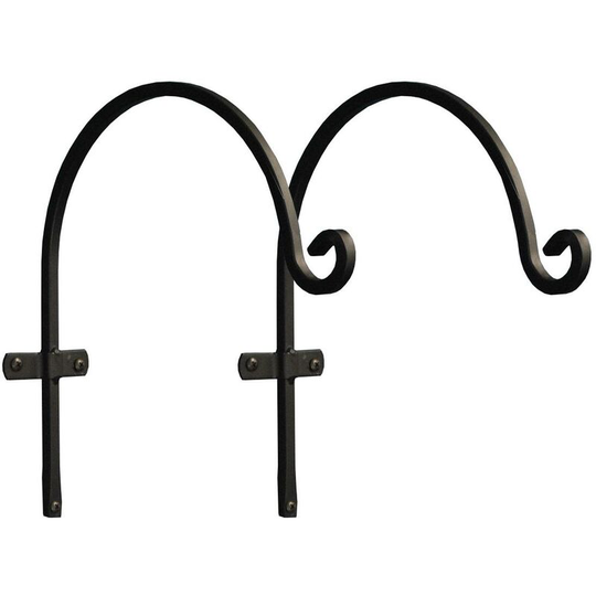 Selections - Metal Round Hanging Basket Hooks (30cm) Set of 2