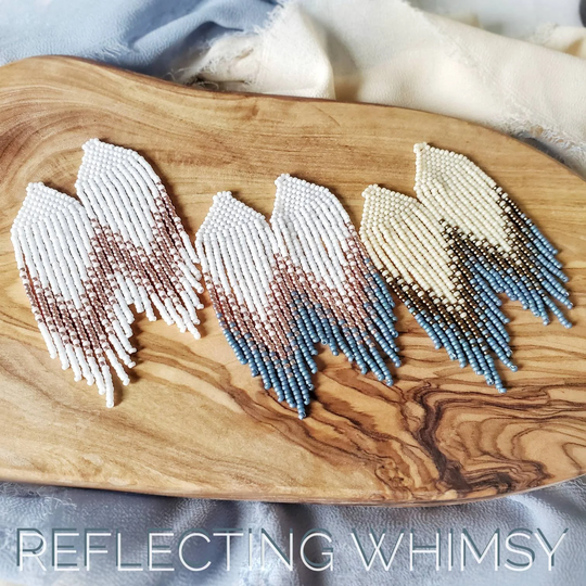 Arete Minis, Multiple Color Options, Seed Bead Fringe Earrings