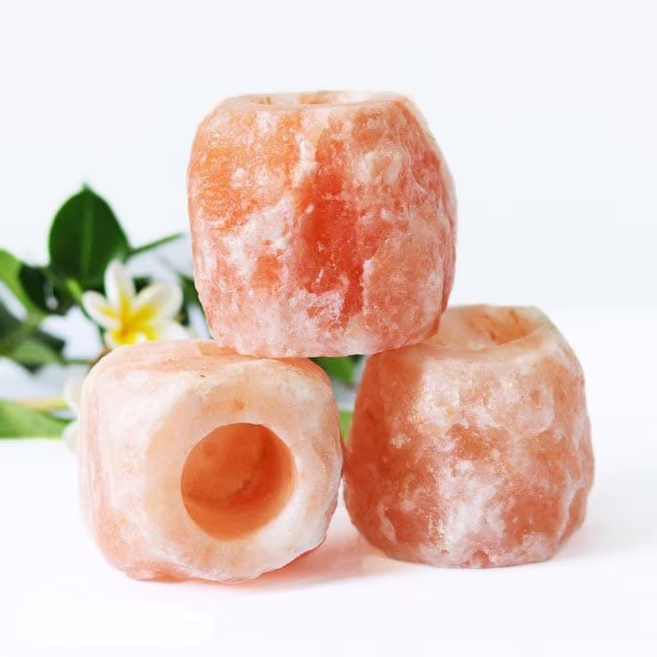 Himalayan Salt Candle Rock Crystal Holder Healing Ionizing Extra Large 700Gram To 1.5 Kg T-Light Home Decor Christmas Gift Inc Tea