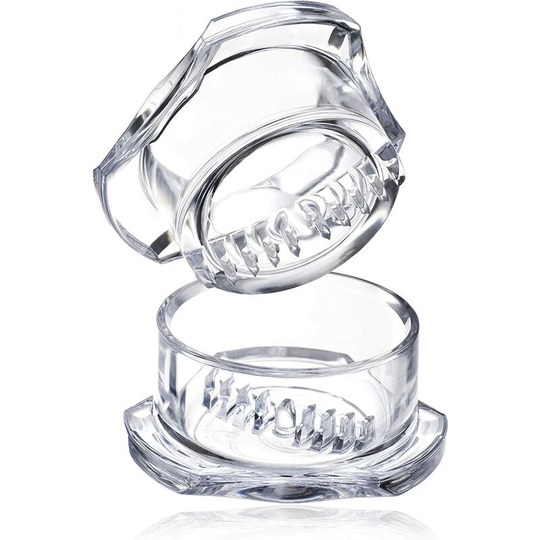 Langray - Garlic Twister 4th Gen - For Ginger / Herb / Nuts, Garlic Press Kitchen Mincer and Grinder, Easy to Clean! (Clear)