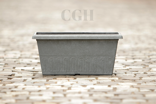 Plastic Window Planter Garden Plant Flower Pot Valencia Faux Concrete 51cm Window Box