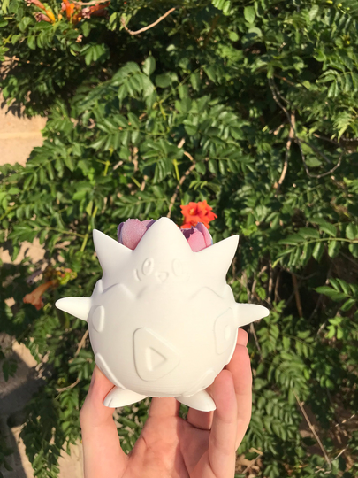 Togepi Succulent Planter | Office Decor Home Modern 3D Printed With Drainage Indoor