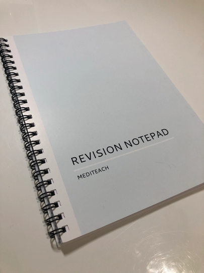 Revision Sheet Wiro-Bound Notepad - Medicine/Physician Associate/Nursing/Dentistry/Pharmacy