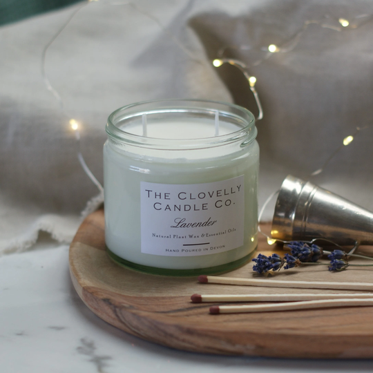Lavender Scented Aromatherapy Soy Wax Vegan Candles