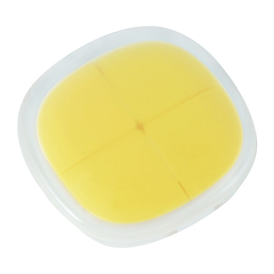 Travel Pill Case Cute & Waterproof Daily Pill Organizer(4 Compartment) lemon yellow - Muff