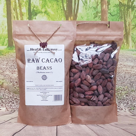 Raw Cacao Beans/Theobroma Cacao L Health Embassy