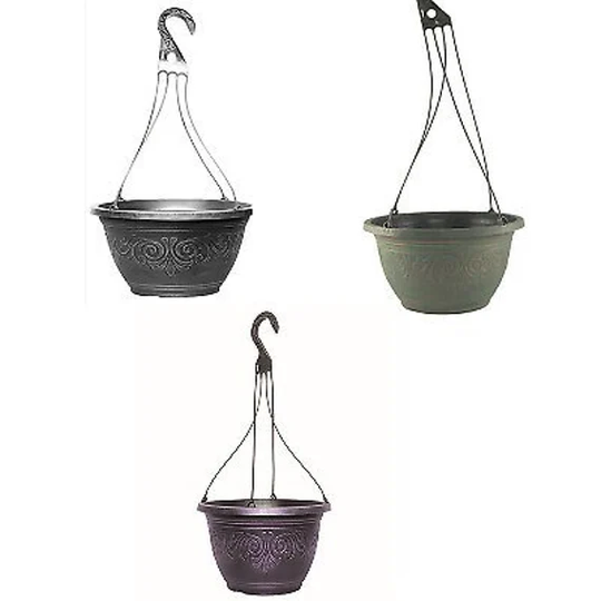 Laurel Round Hanging Basket 6.82L Antique Colours Plant Pot