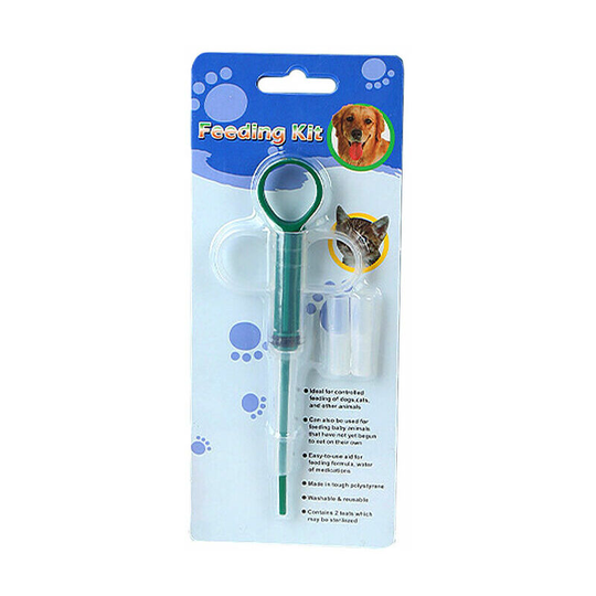 10 Pack Cat Pill Dispenser, Cat Syringe for Pet Medicine - Green
