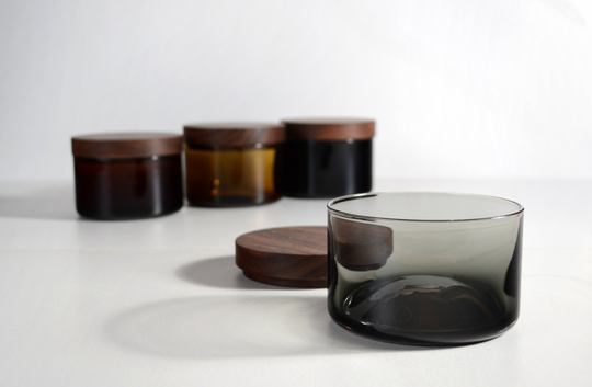Blown Glass Salt Cellar - Handmade Corse Container