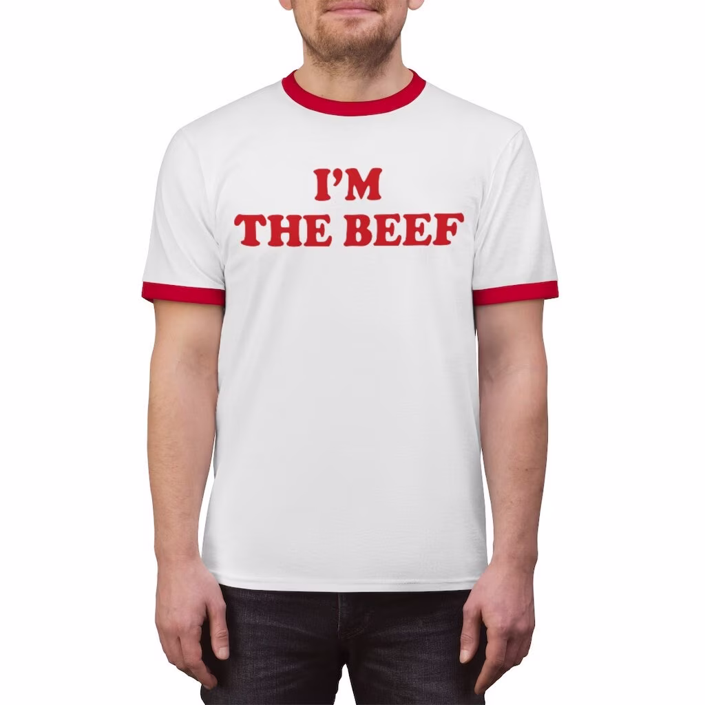 I'm The Beef Impractical Jokers Fan Shirt | Joker Punishment Scoopski Tour Tee Im Joe Gatto Tshirt Ij Lover Funny Gift Red Ringer T-Shirt