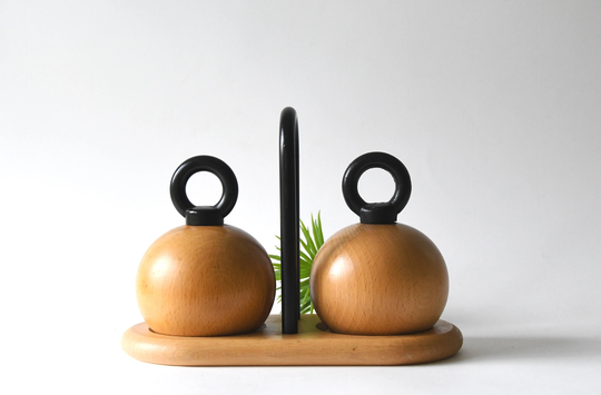Nissen Denmark. Salt & Pepper Set. Modern Grinders. Danish Minimalist Design. Mid Century Modern Decor