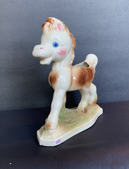 Vintage Mcm Ruth Rempel Horse Pony Ceramic Planter