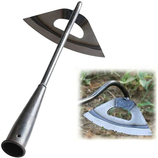 All Steel Hardened Hollow Hoe Gardening Release Soil Tool, Garden Planting Hoe, Portable Weed Rattling Farm Weeding Accessories