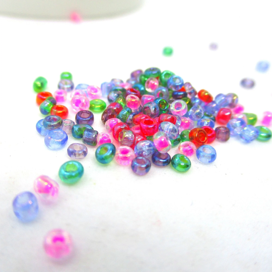 Mixed Round 10/0 Seed Rocailles, 2mm Beads, 20 Grams