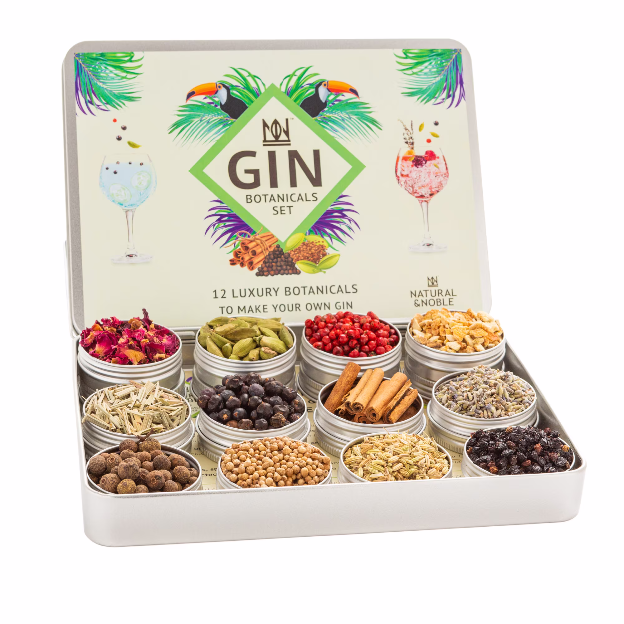 12 Gin Botanicals Gift Set. For Making & Infusing Gin
