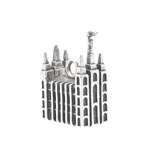 sterling Silver Salt Lake City Temple Charm 3D