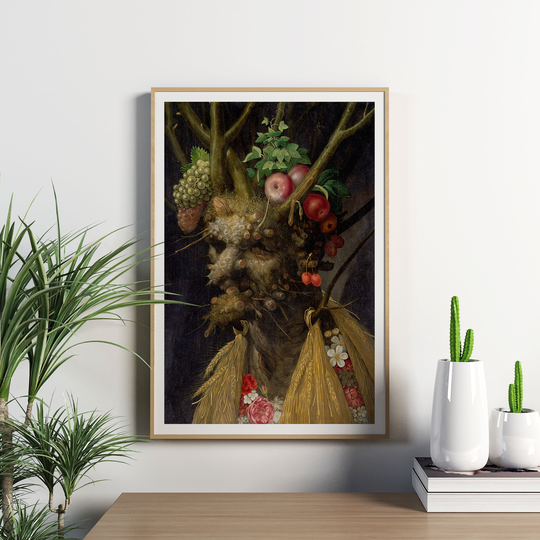 Four Seasons in One Head - Giuseppe Arcimboldo Wall Art Poster Prints