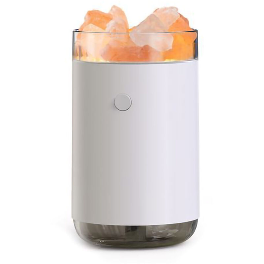 Crystal Salt Stone Humidifier Colorful Light 260mL Mist Humidifier Portable Quiet USB Essential Oil Diffuser Cool Mist Air Humidifier for Desktop