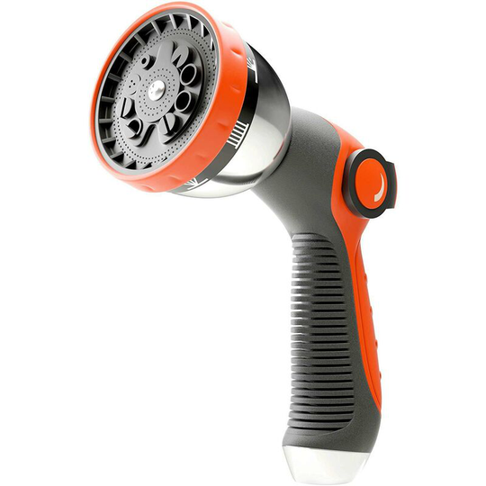 Muff - Garden Spray Nozzle 10 functions, suitable for all common watering systems. Car wash garden sprayer. Garden plants (with teat)
