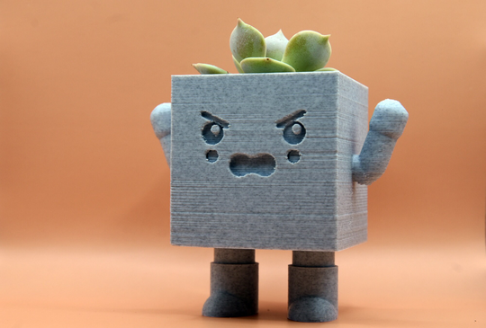Kawaii 3D Printed Succulent Planter/ Cactus Air Plant Holder/ Pencil Holder - Katai