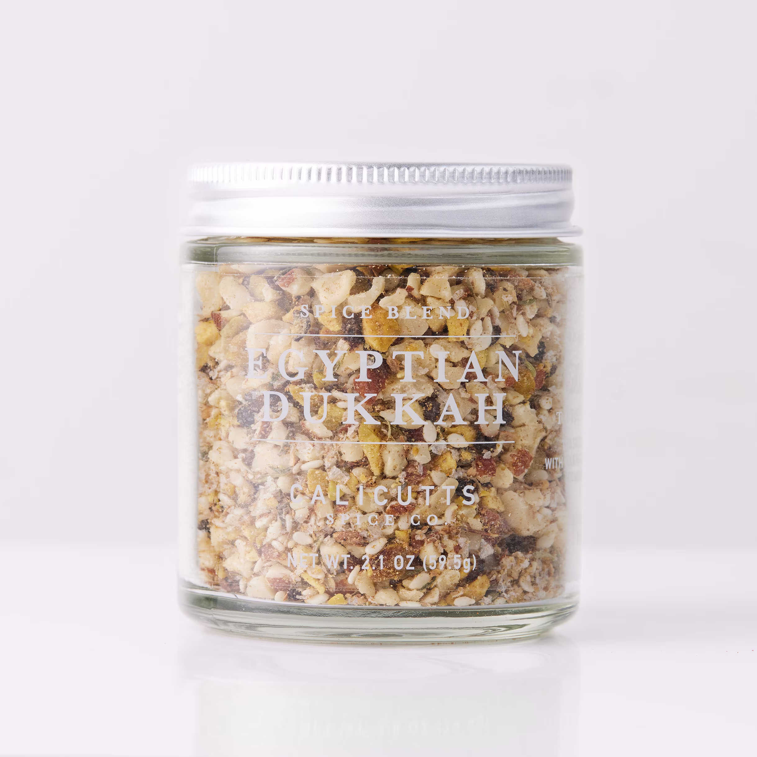 Egyptian Dukkah - Handcrafted Spice Blend 2.1 Ounces in Glass Jar, Preservative & Gluten-Free