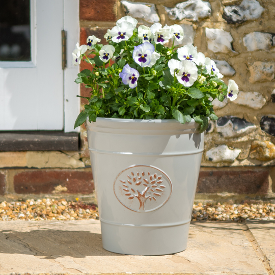 Outdoor 30cm Planter Pot | Garden Plastic Lightweight Decor Flower