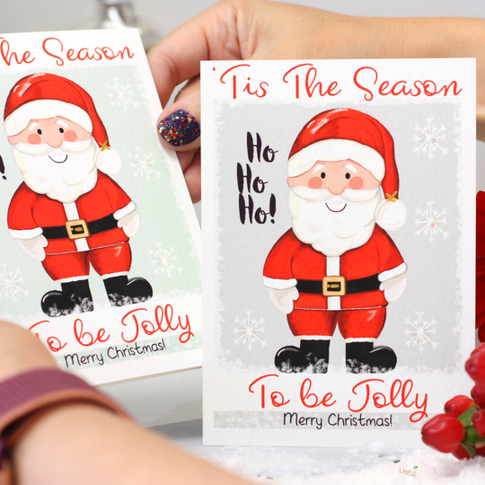 'Tis The Season' Santa Christmas Card