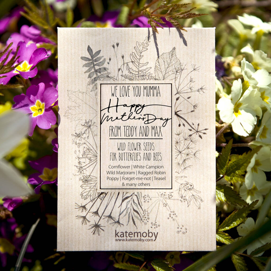Mother's Day Gift Personalised Wildflower Seed Packet