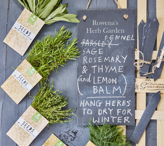 Personalised Herb Garden Planner Gift