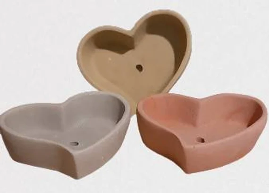 Large Concrete Heart Planter