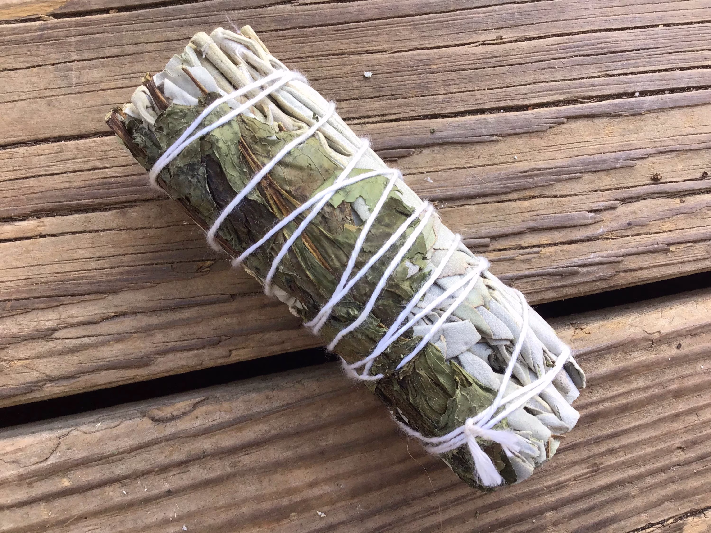 White Sage & Peppermint Smudge Stick