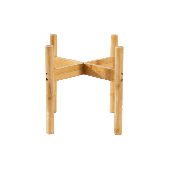 Bamboo Potted Garden Plant Indoor Outdoor Wood Shelf Planting Indoor Rack Deco Simple Flower Holder Small