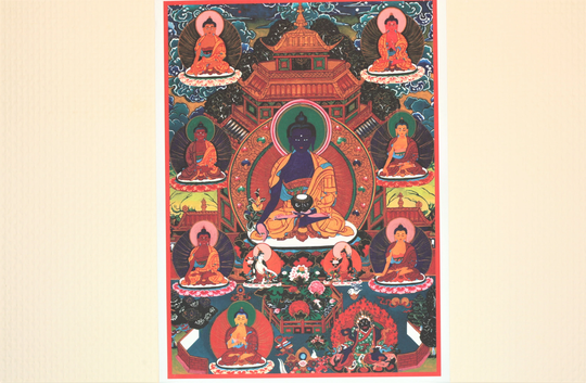 Tibetan Thangka Medicine Buddha Print