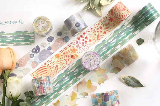 Four Season Washi Tape Collection | Masking Washitape Forest Light Firework Winter Mt Autumn