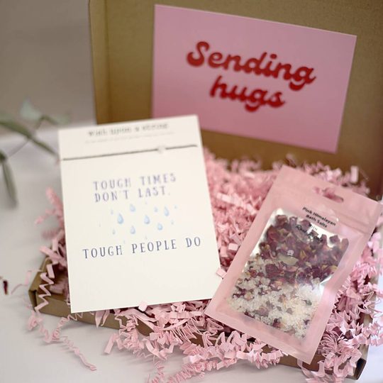 Tough Times Letterbox Gift With Bath Salts