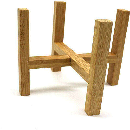Rustic Primitives Bamboo Flower Pot Support for Interior / Outdoor Inner Diameter 16 cm