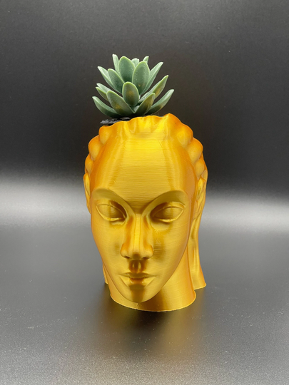 Face Planter - Black Woman Head Pot